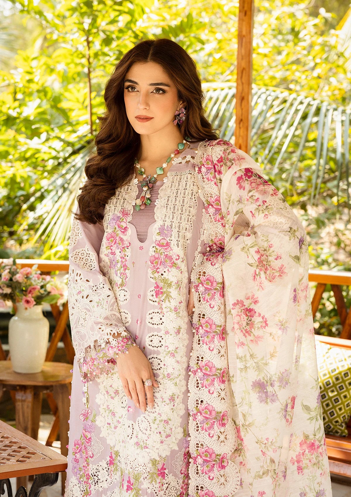 ELAF - 3PC Luxury Lawn Embroidered Suit |Daru libas