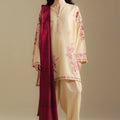 Zara ShahJahan - 3PC Dhanak Embroidered Suit | Daru libas