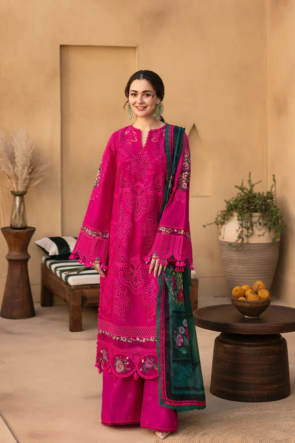 Saira Rizwan- 3PC Luxury Lawn Embroidered Suit | Daru libas