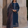 IZEL - 3PC Dhanak Embroidered Suit | Daru libas