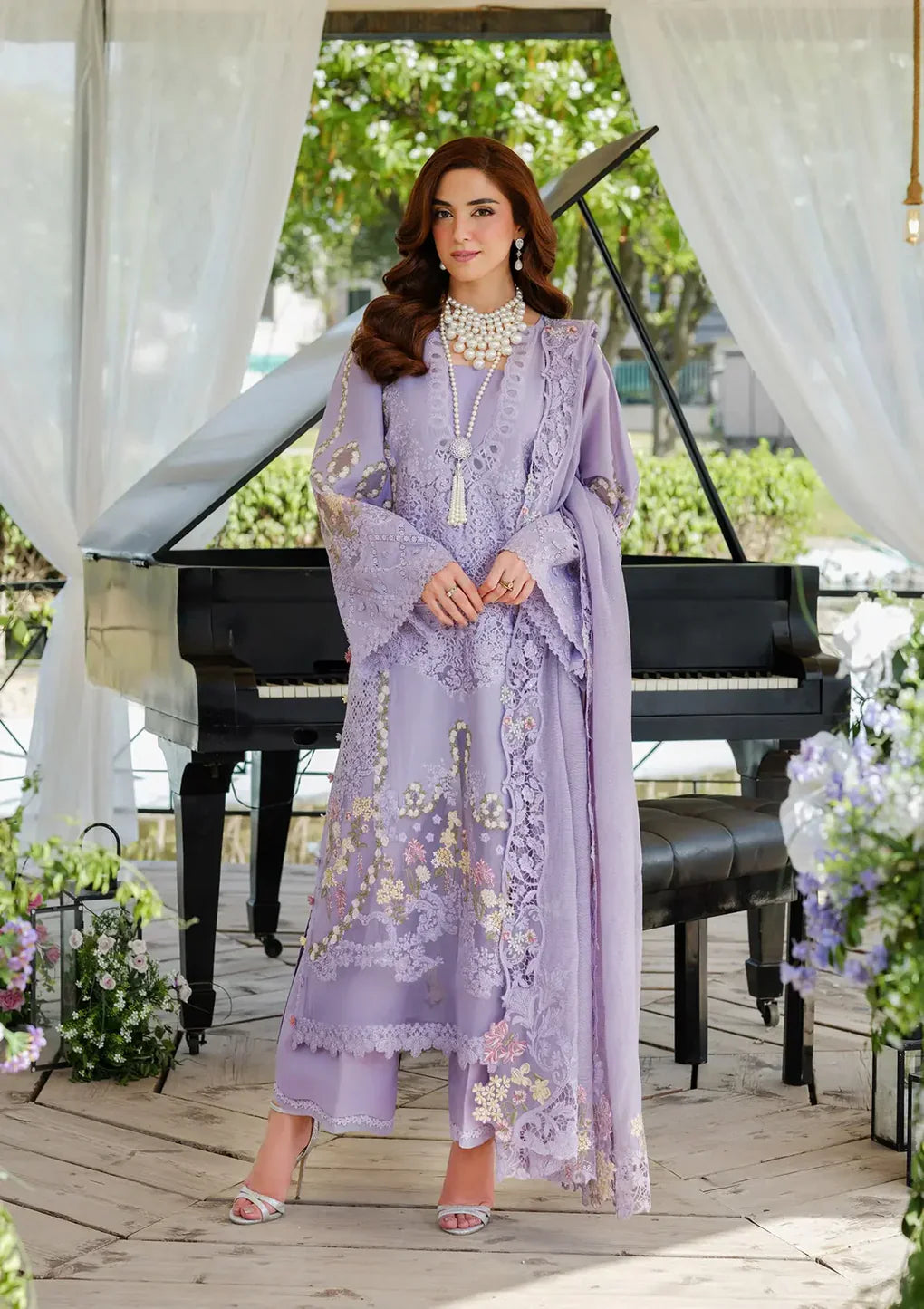 ELAF - 3PC Luxury Lawn Embroidered Suit  |Daru libas