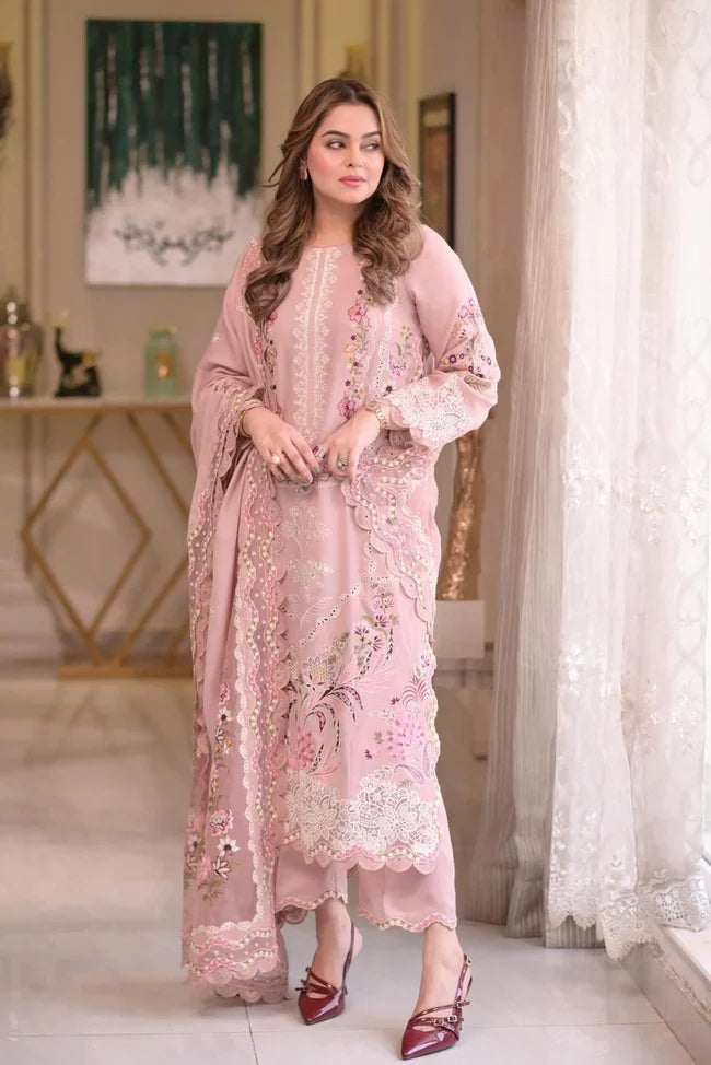 Aneelas - 3PC Luxury Lawn Embroidered Suit | Daru libas