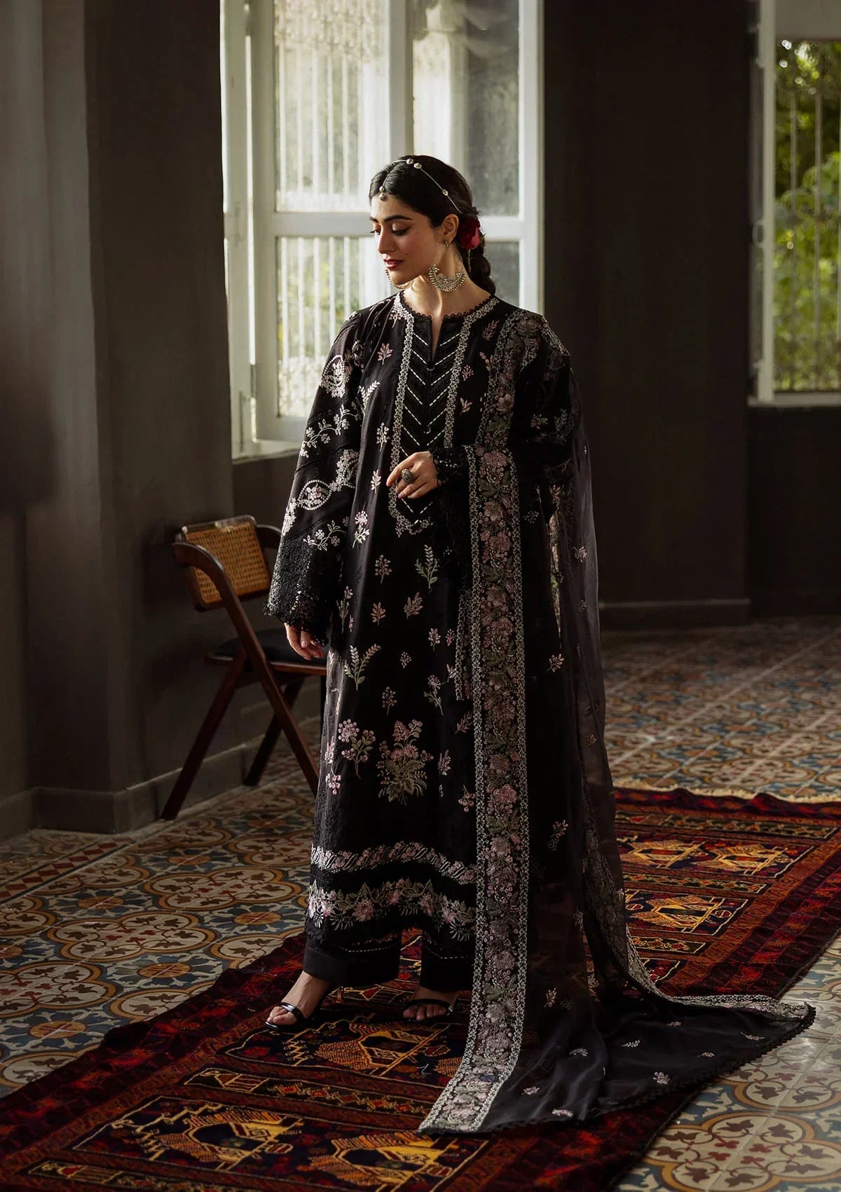 KAHF - 3PC Luxury Lawn Embroidered Suit | Daru libas