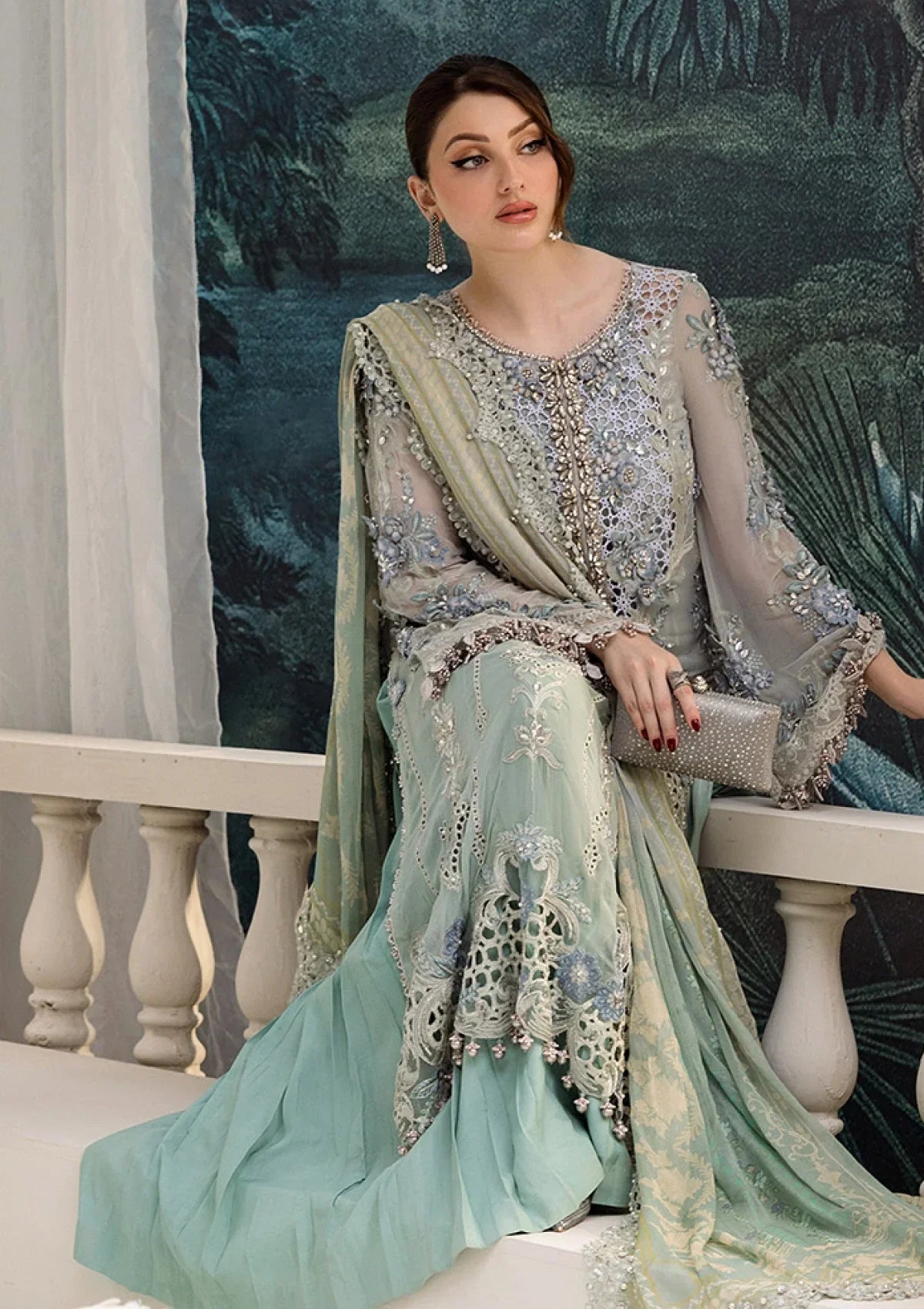 Maia.B - 3PC Luxury Lawn Embroidered Suit |darulibas