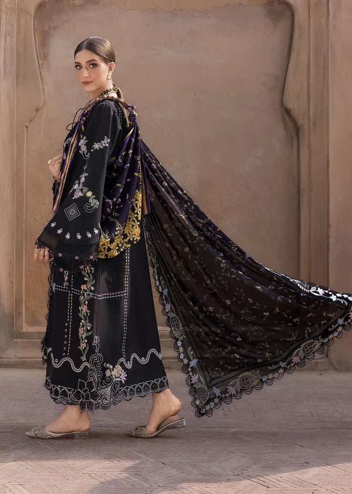 Crimson - 3PC Luxury Lawn Embroidered Suit - USME-018089