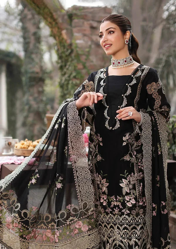 KAHF- 3PC Luxury Lawn Embroidered Suit |Daru libas