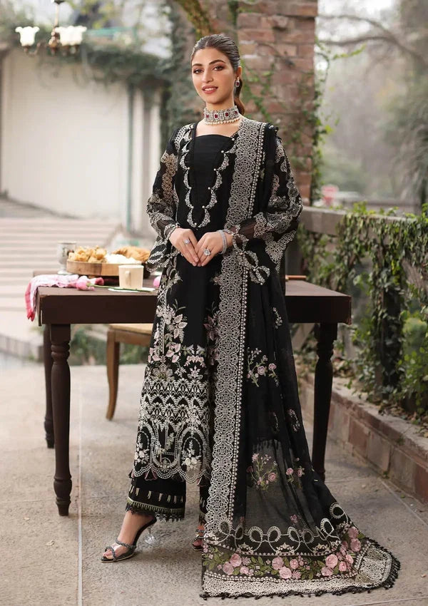 KAHF- 3PC Luxury Lawn Embroidered Suit |Daru libas