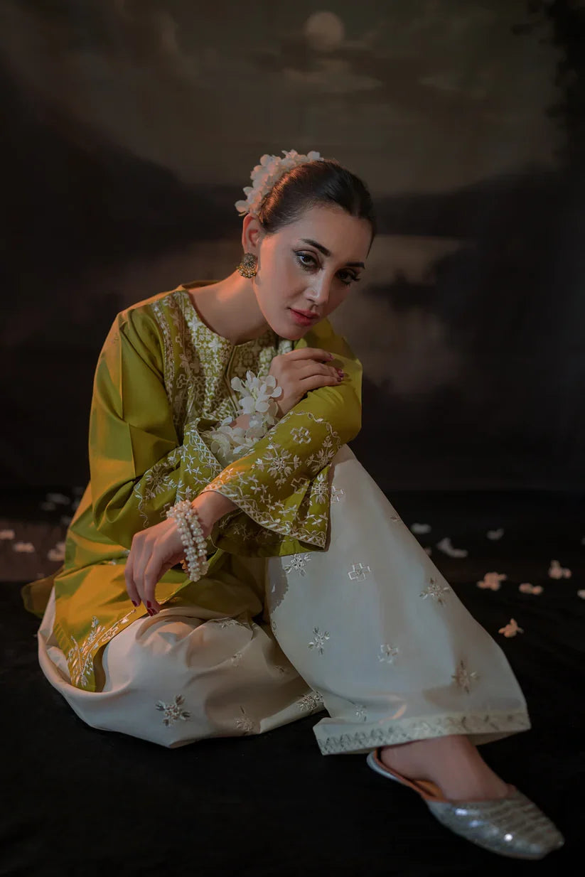 Urge - 2PC Luxury Dhanak Embroidered Suit | Daru libas