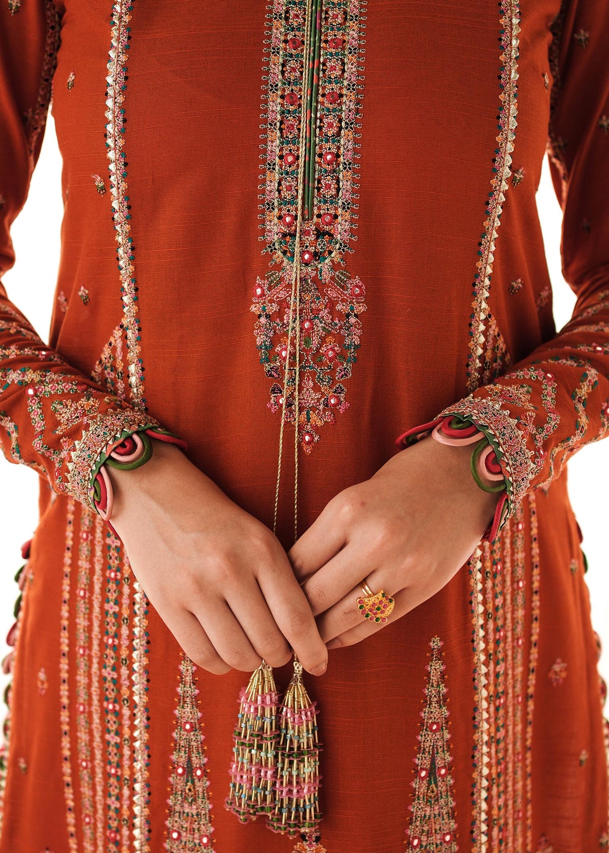 Hussain Rehar - 3PC Luxury Dhanak Embroidered Suit | Daru libas