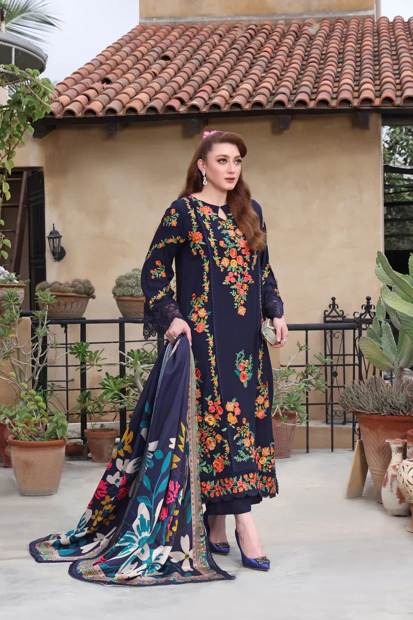 Aneelas - 3PC Luxury Dhanak Embroidered Suit | Daru libas