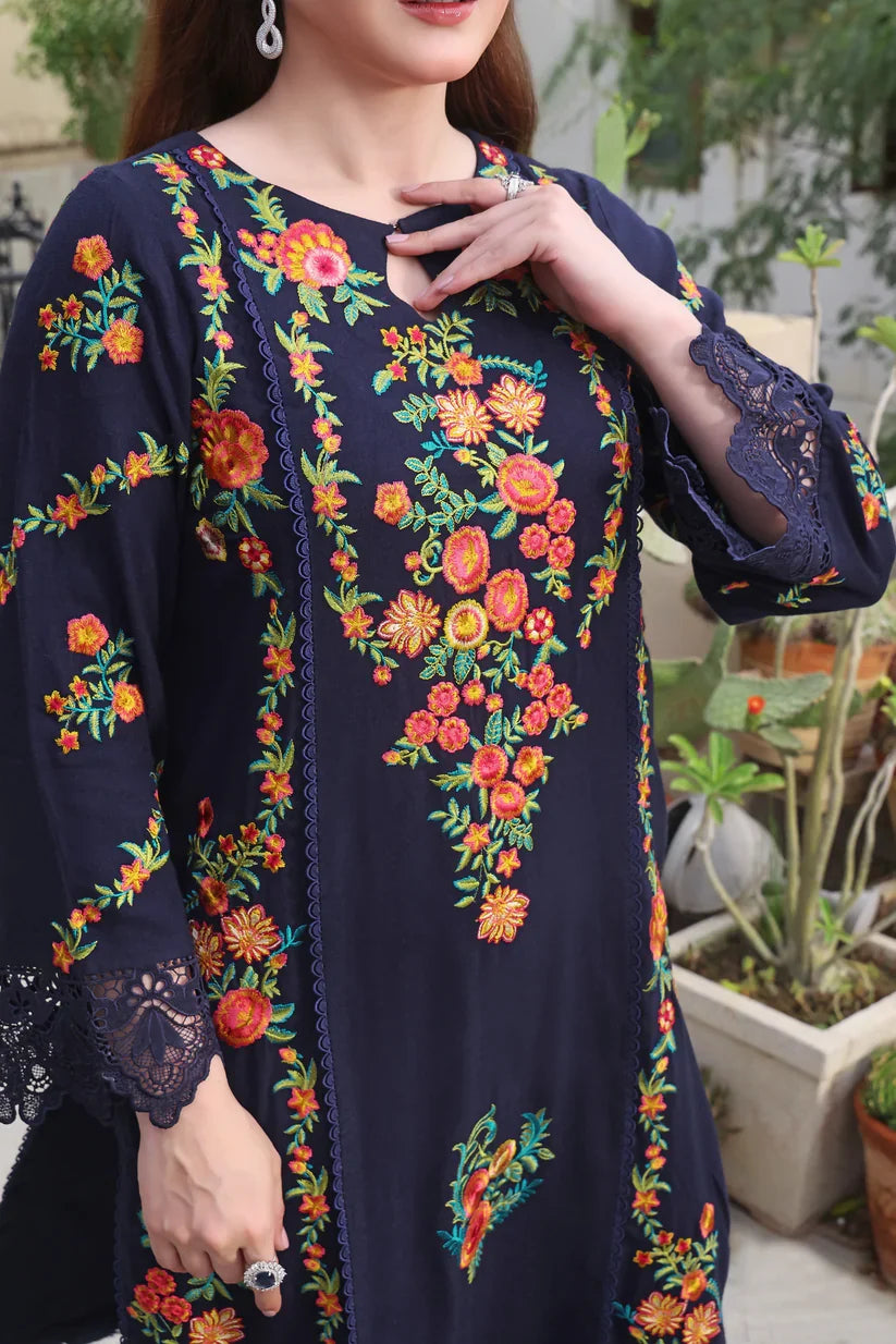 Aneelas - 3PC Luxury Dhanak Embroidered Suit | Daru libas