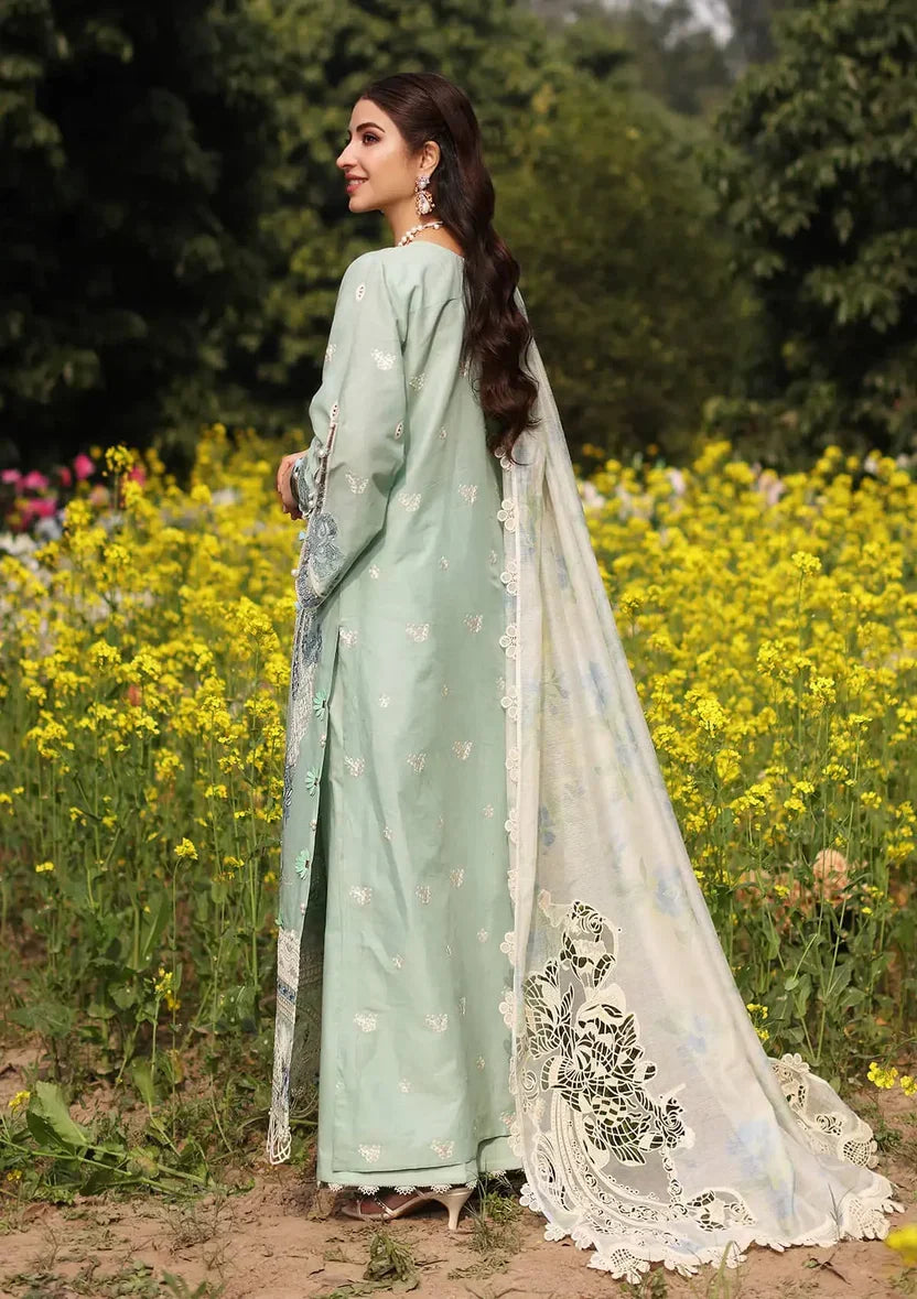 KAHF - 3PC Luxury Lawn Embroidered Suit | Daru libas