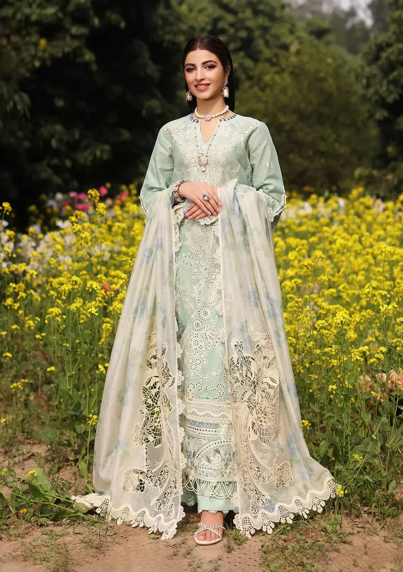 KAHF - 3PC Luxury Lawn Embroidered Suit | Daru libas