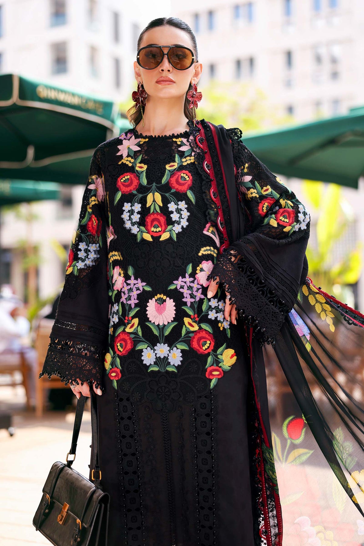 Maria.B - 3PC Luxury Lawn Embroidered Suit | Daru libas