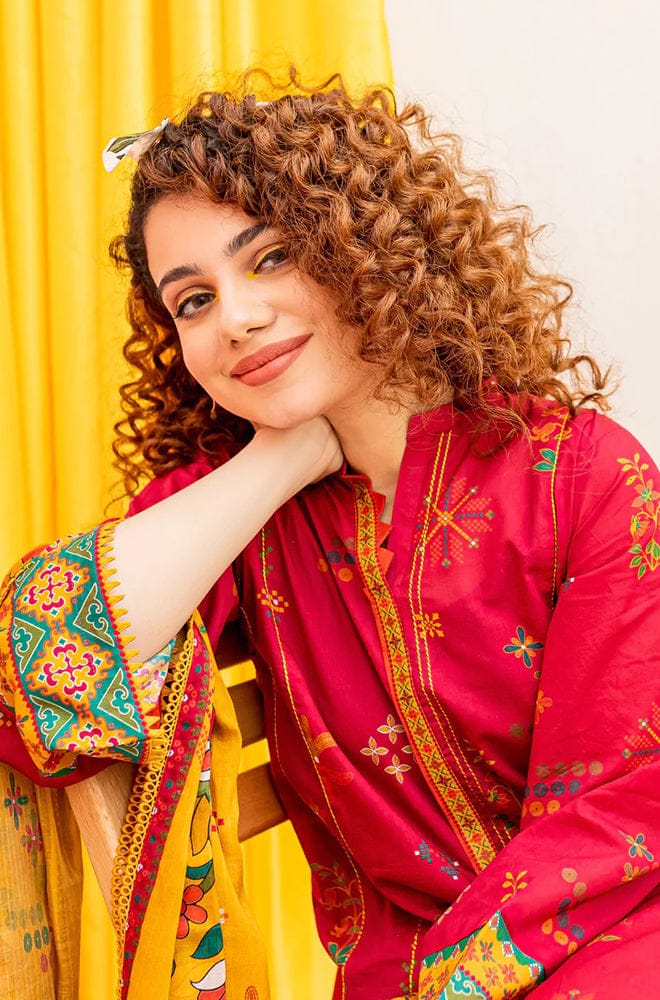 BATIK - 3PC Khaddar Embroidered Suit | Daru libas